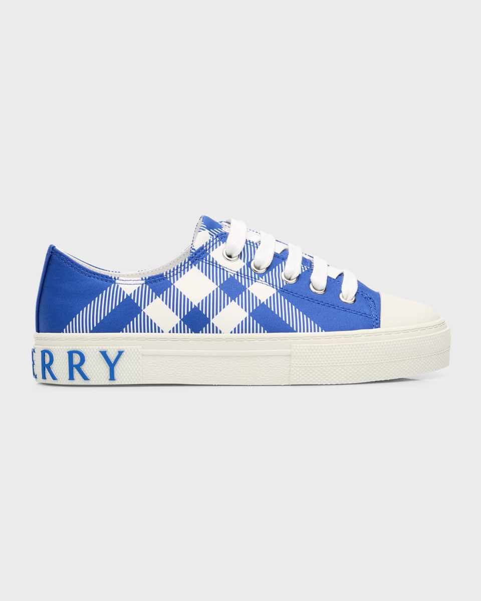 Boy's Mini Jack Check Low-Top Sneakers, Toddlers/Kids